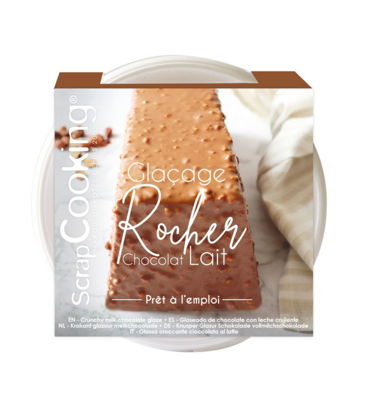 Buy Ready-to-use milk chocolate rocher glaze Online - ScrapCooking