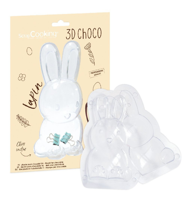 3D chocolate mould Rabbit - ScrapCooking®