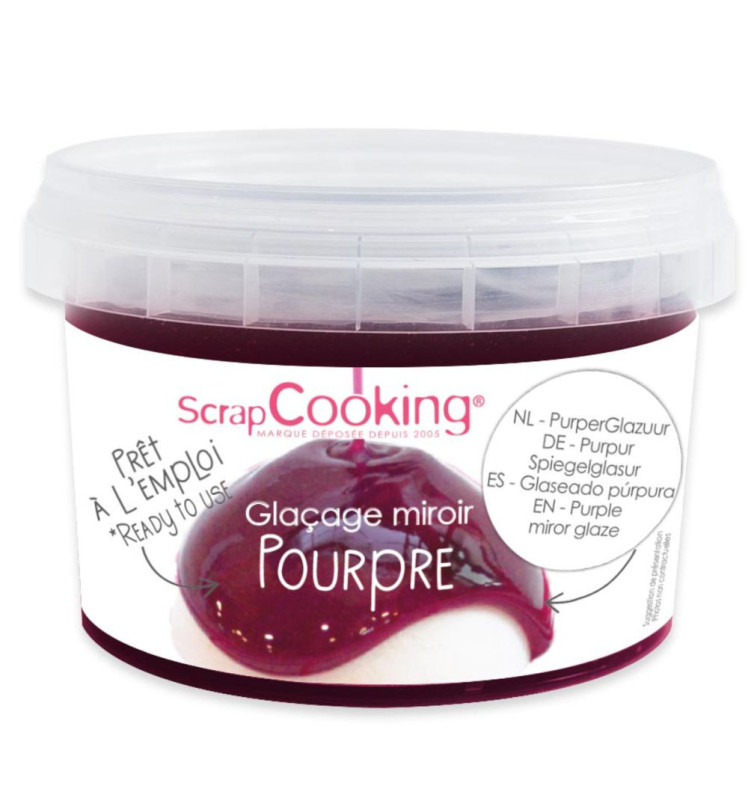 Purple ready to use mirror glaze mix 300g - ScrapCooking