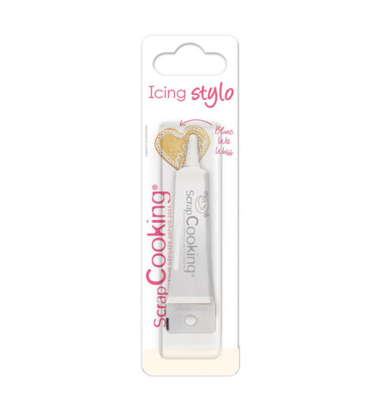 Icing stylo blanc - ScrapCooking