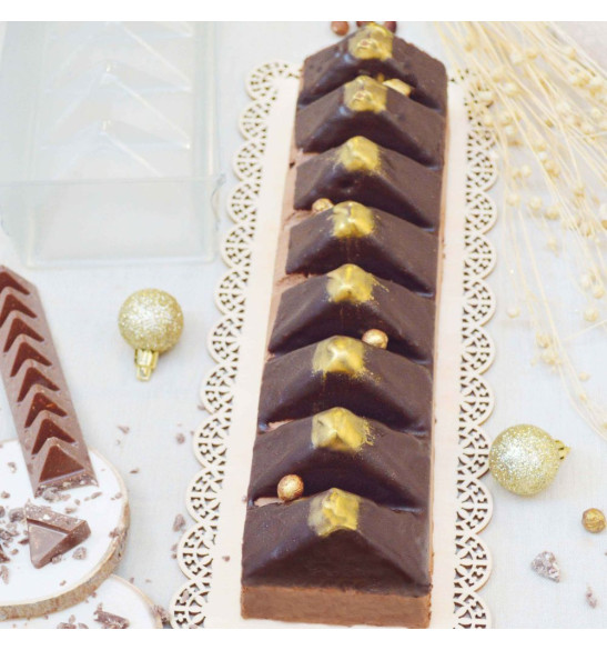 Moule bûche royale  - buche toblerone -ScrapCooking