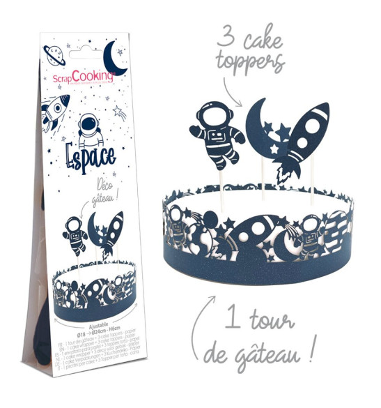Ambiance Packaging Déco gâteau espace - ScrapCooking
