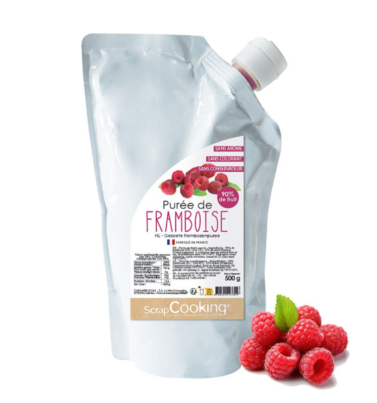 Raspberry fruit puree - ScrapCooking®
