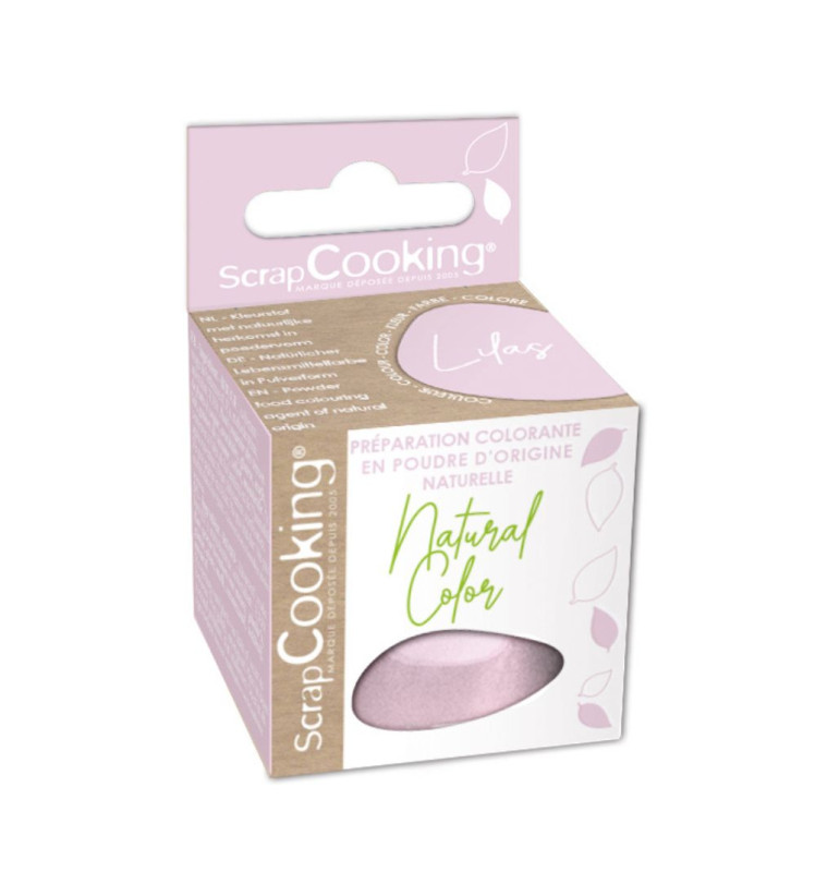 Natural powder colouring preparation LILAC 10g - product image 1 - ScrapCooking