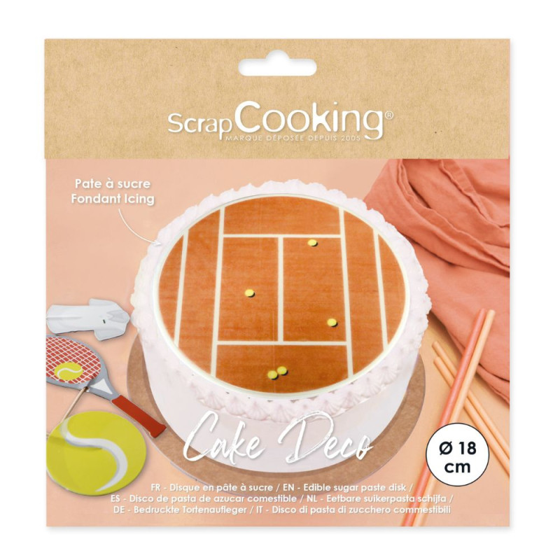 Disque PAS tennis déco gateau pack - ScrapCooking