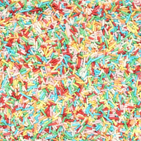 Multi-coloured sugar strands 80g - product image 3 - ScrapCooking