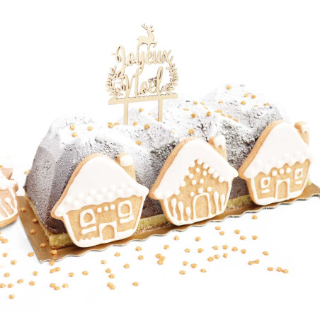 “Merry Christmas” wooden cake topper - product image 5 - ScrapCooking