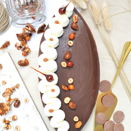 Cadre pâtissier calisson inox chocolat - ScrapCooking