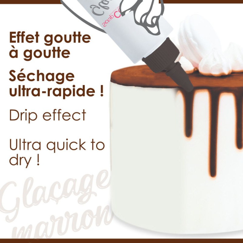 Chocolate flavour glaze brown - Drip cake - product image 3 - ScrapCooking