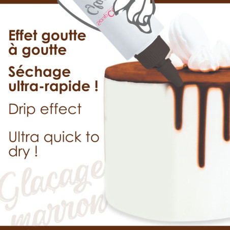 Glaçage marron goût choco - Drip cake effet - ScrapCooking