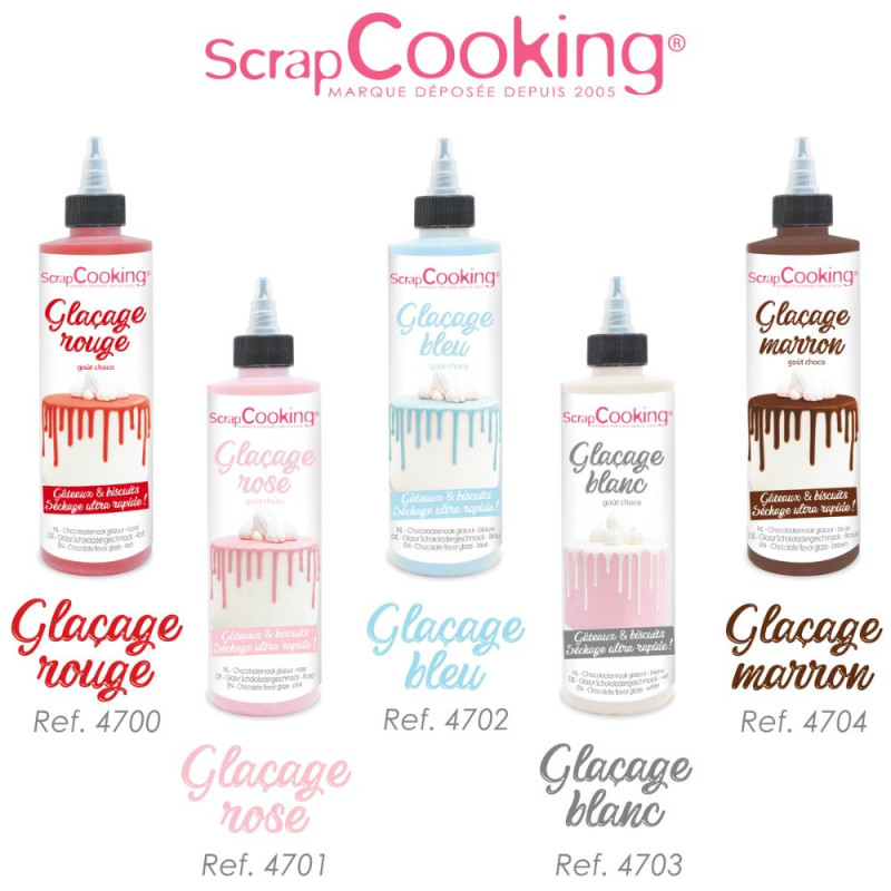 Glaçage marron goût choco - gamme Drip cake - ScrapCooking