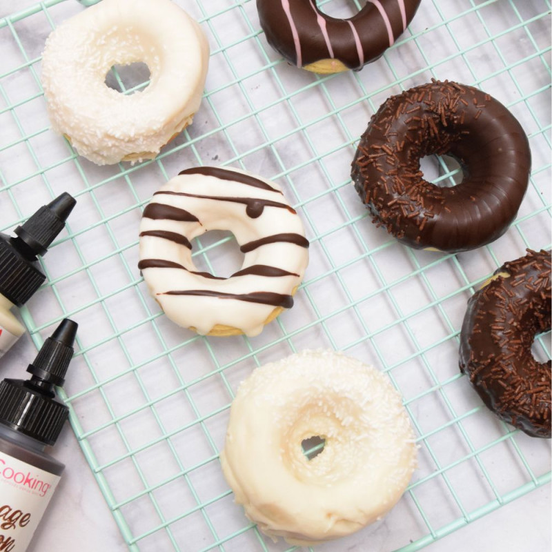 Glaçage marron goût choco - Drip cake donuts - ScrapCooking