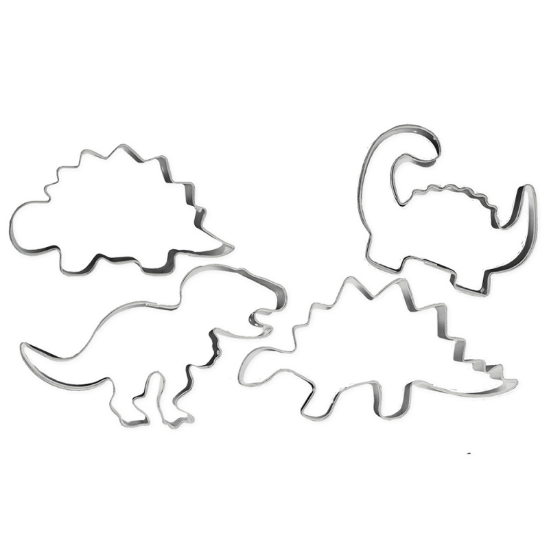 4 "dino" cookie cutters - ScrapCooking