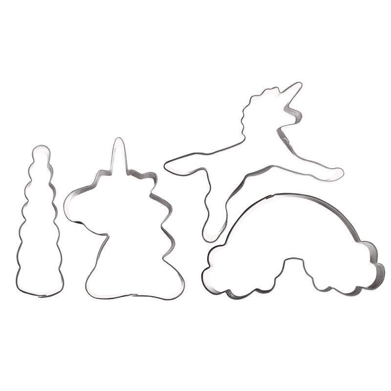 4 "unicorn" cookie cutters - ScrapCooking