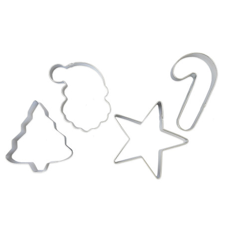 4 Christmas cookie cutters - ScrapCooking