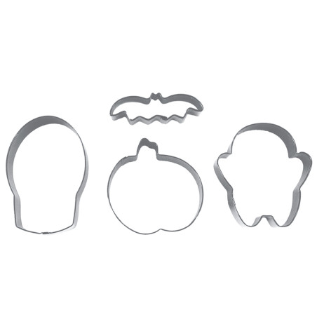 4 Halloween cookie cutters - ScrapCooking