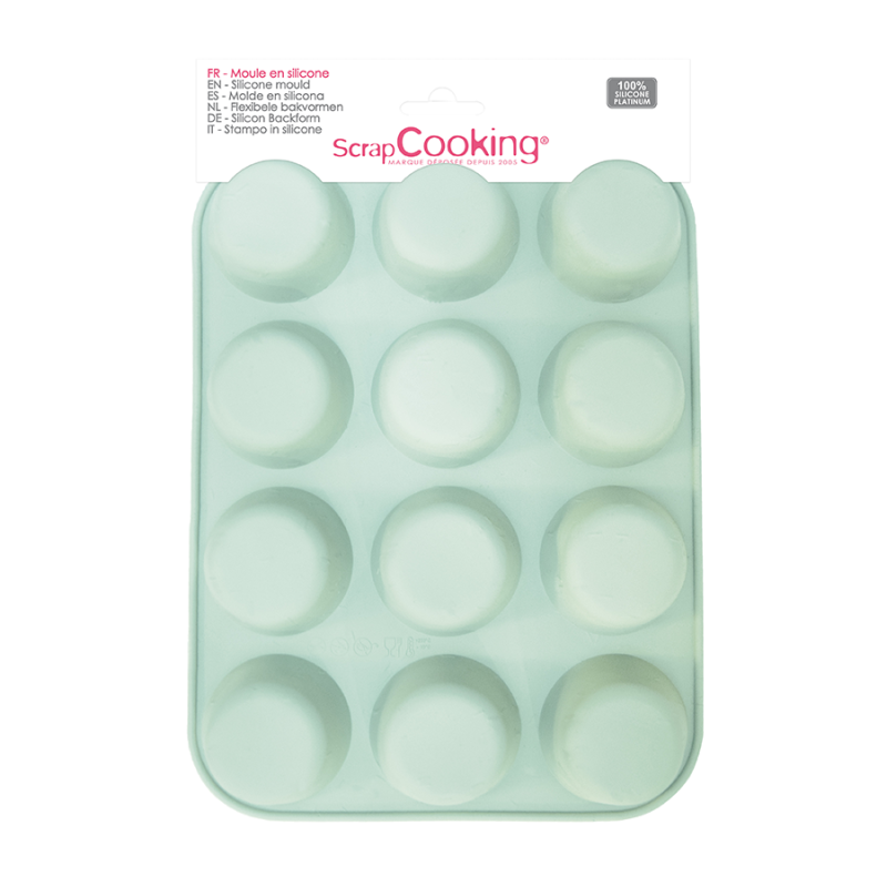 Silicone mould - 12 muffins - Funfetti