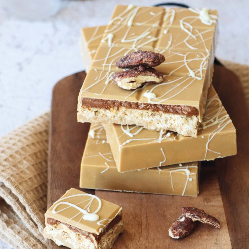 Moule semi rigide 3 tablettes chocolat blond - ScrapCooking