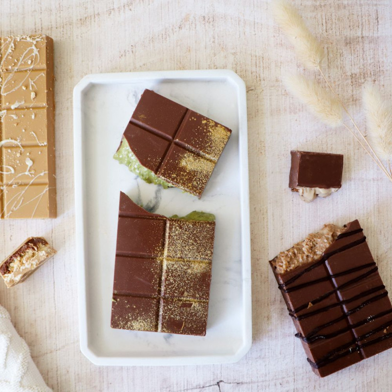 Tablettes chocolat Kadaif et bueno - ScrapCooking