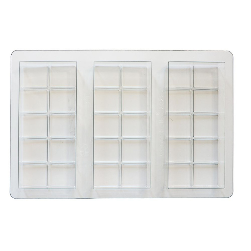Semi-rigid 3 chocolate bar mould - product image 2 - ScrapCooking