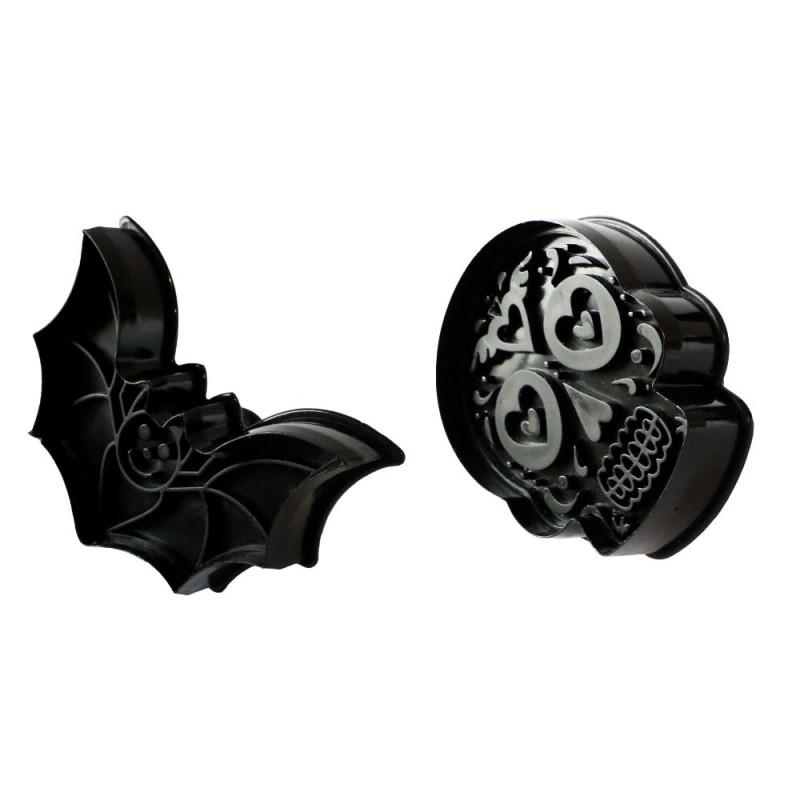 Set de 2 découpoirs éjecteurs pour Halloween - ScrapCooking