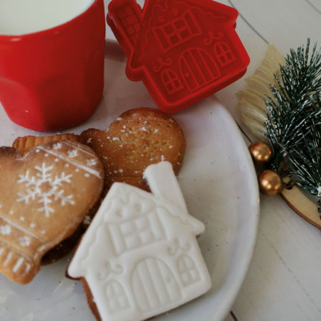 2 emporte-pièces éjecteurs pour biscuits de Noël décoratio biscuits - ScrapCooking