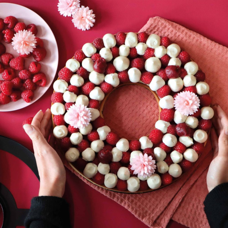 Tarte couronne framboise - ScrapCooking