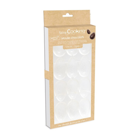Rigid mould for making chocolate eggs - ScrapCooking®