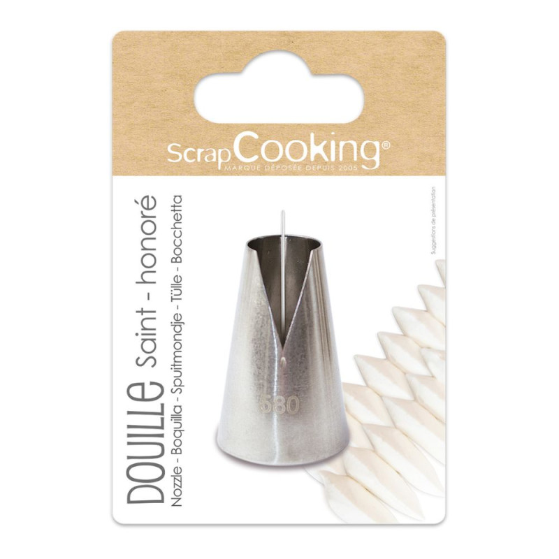 Stainless steel Saint Honoré piping tip