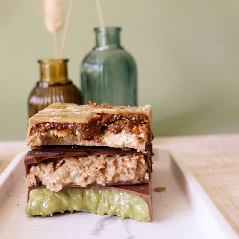 Trio tablette de chocolat Dubaï 
 - ScrapCooking