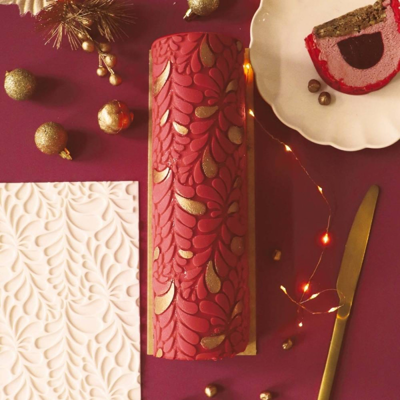 Ambiance bûche tapis Ondine - ScrapCooking