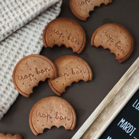 Emporte pièce éjecteur biscuits traditionnels petits biscuits - ScrapCooking
