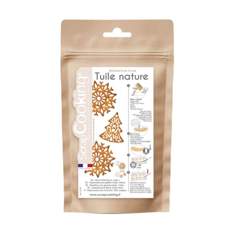 Préparation pour tuiles Nature 120g pack - ScrapCooking
