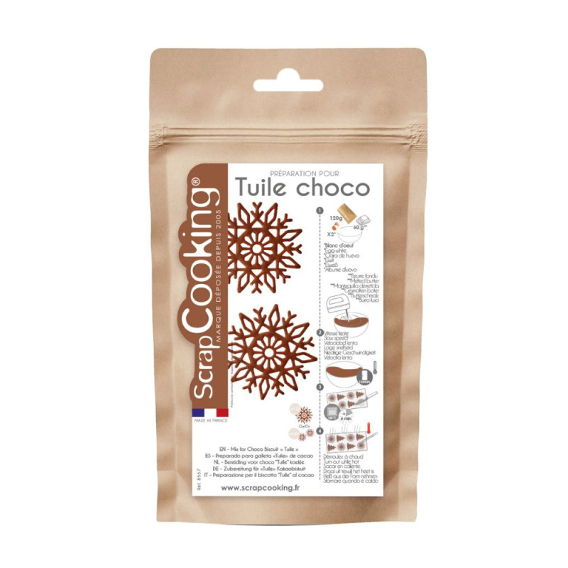 Préparation pour tuiles Choco 120g - ScrapCooking