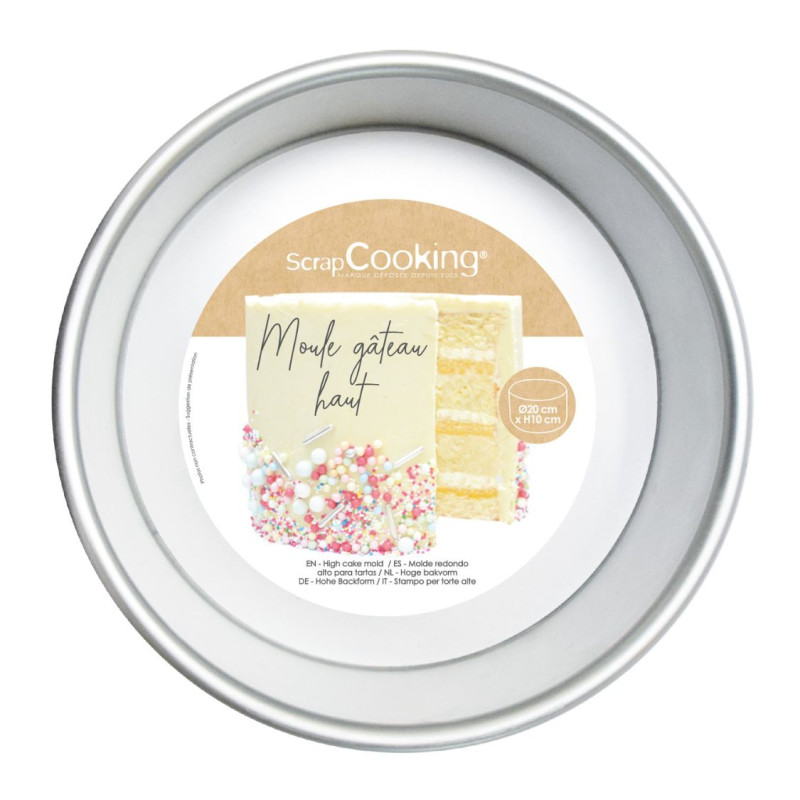 High aluminum cake mould 20 x H 10 cm  - ScrapCooking®