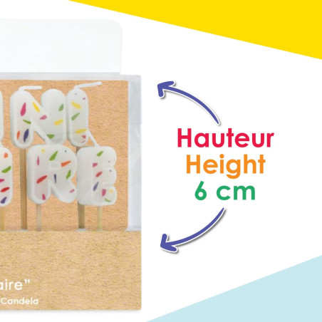 Set of "Happy Birthday” candles