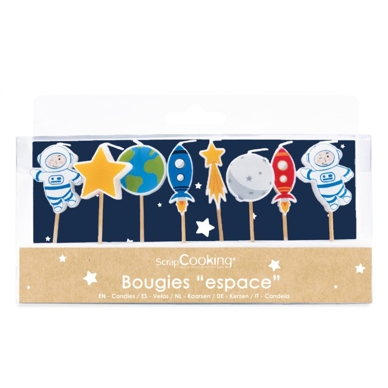 8 Space candles - ScrapCooking®