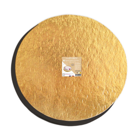 4 gold/black cake boards 30 cm - Scrapcooking®