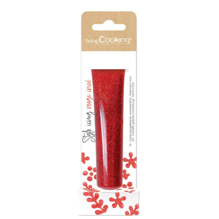 Icing stylo rouge irisé - ScrapCooking