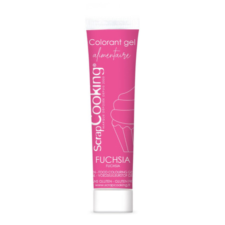 Colorant gel fuchsia 20 gr - ScrapCooking