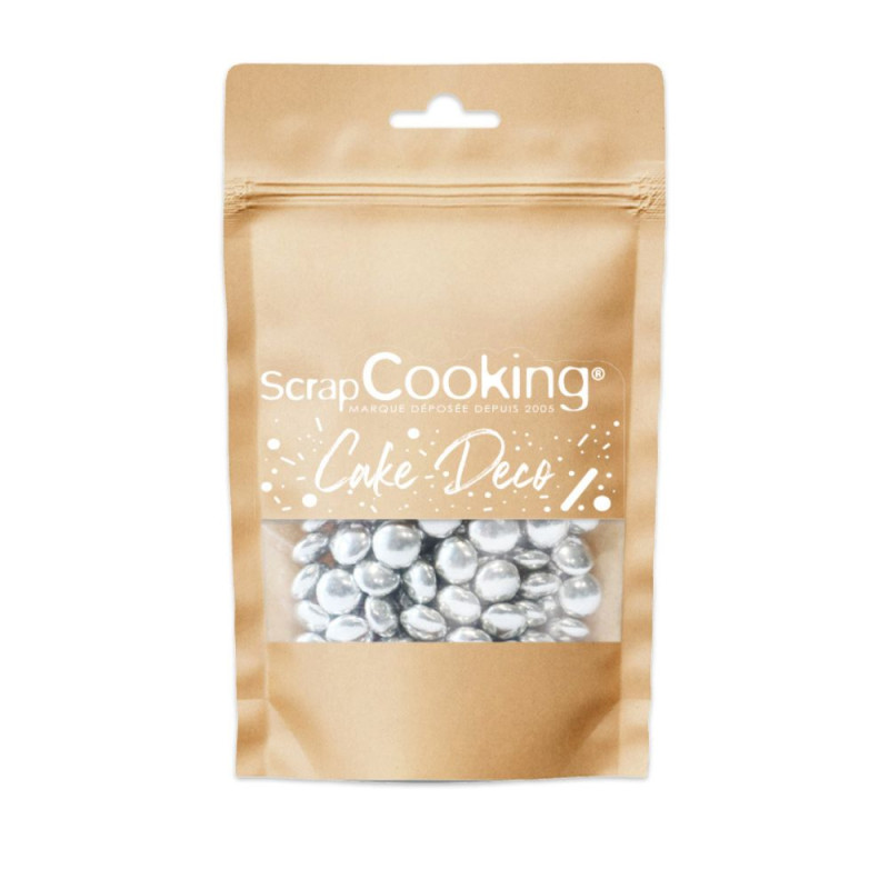 Sugar decorations Silver choco dragees 60g - product image 2 - ScrapCooking