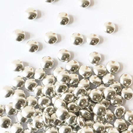 Sugar decorations Silver choco dragees 60g - product image 1 - ScrapCooking