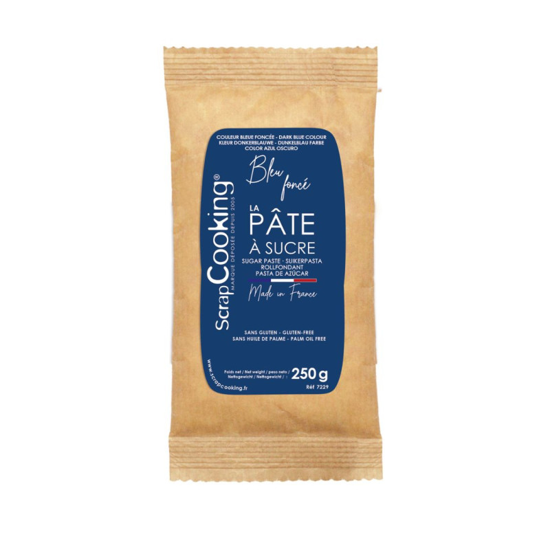 Dark blue sugarpaste pack 250g - product image 1 - ScrapCooking
