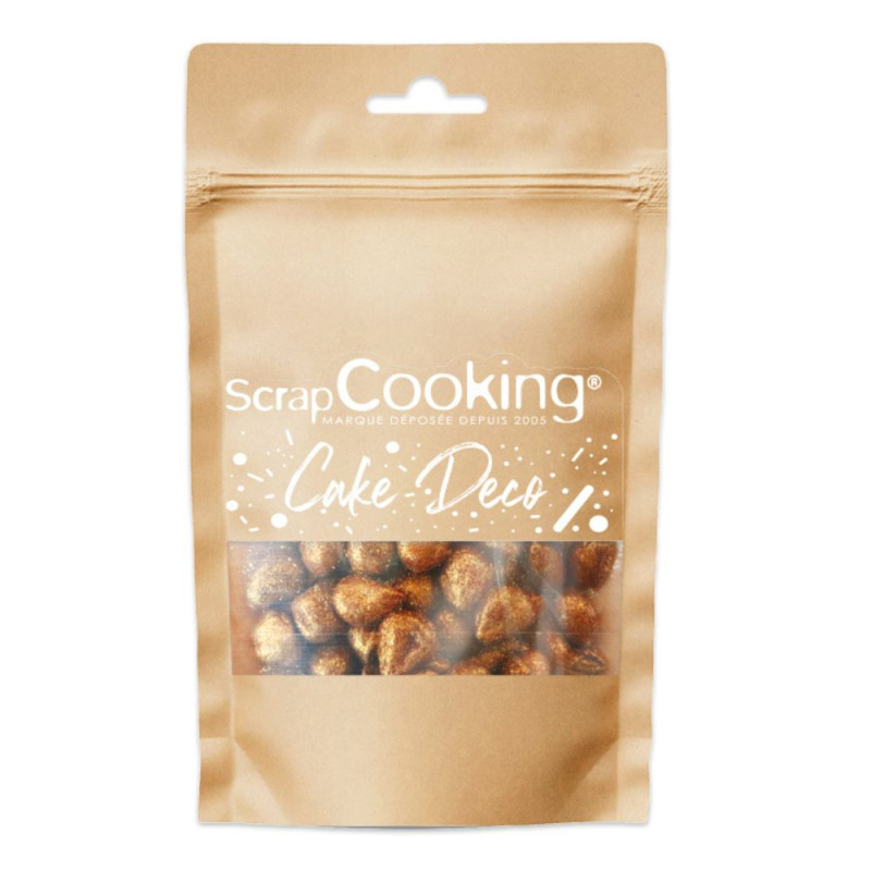 Decorative golden hazelnuts 50g - product image 2 - ScrapCooking