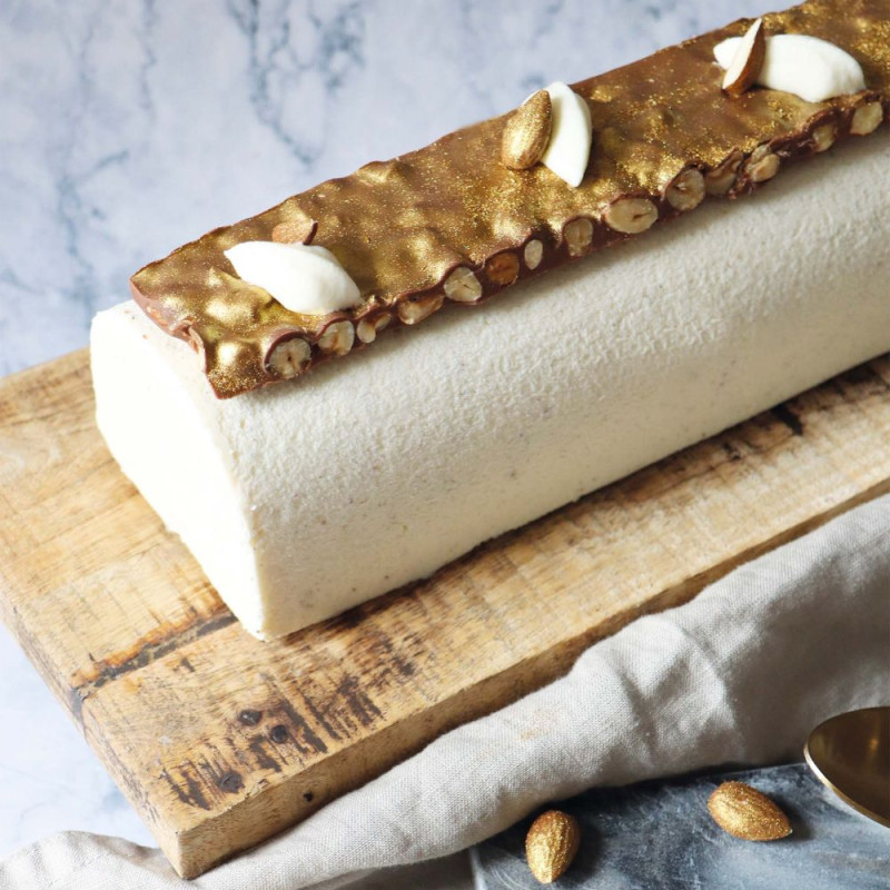 Amandes dorées déco buche - ScrapCooking