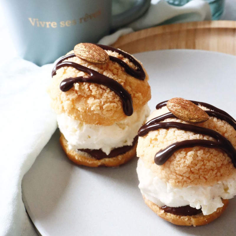 Amandes dorées décoratives profiteroles - ScrapCooking