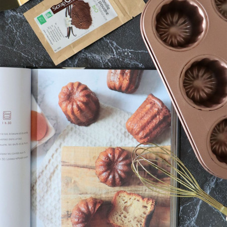 Coffret ustensiles de cuisine et livre des 20 ans recette cannelés - ScrapCooking