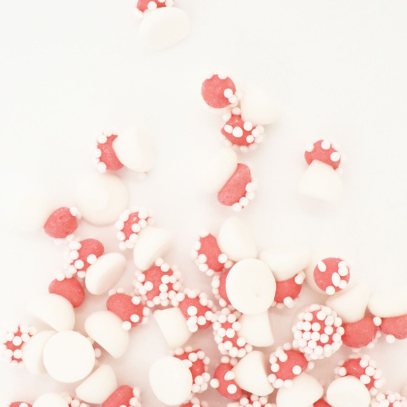 Décors sucrés Mini champignons 20g vrac -ScrapCooking