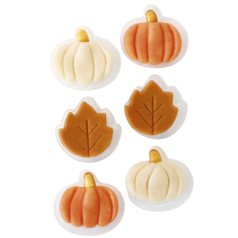 Décoration automne en pâte d'amandes contenu - ScrapCooking