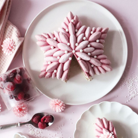 Mix décors sucrés perles nacrées entremets framboises - ScrapCooking